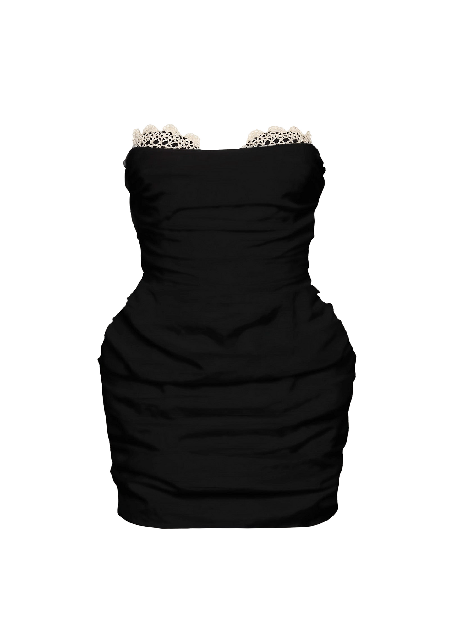 Crochet Bustier Mini Dress