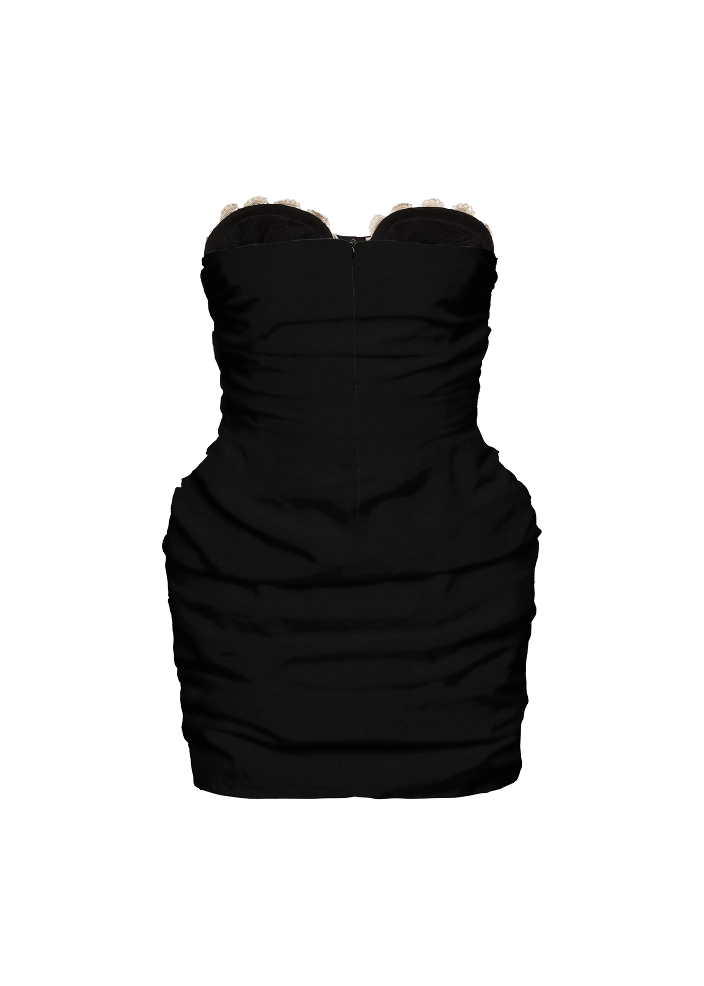 Crochet Bustier Mini Dress