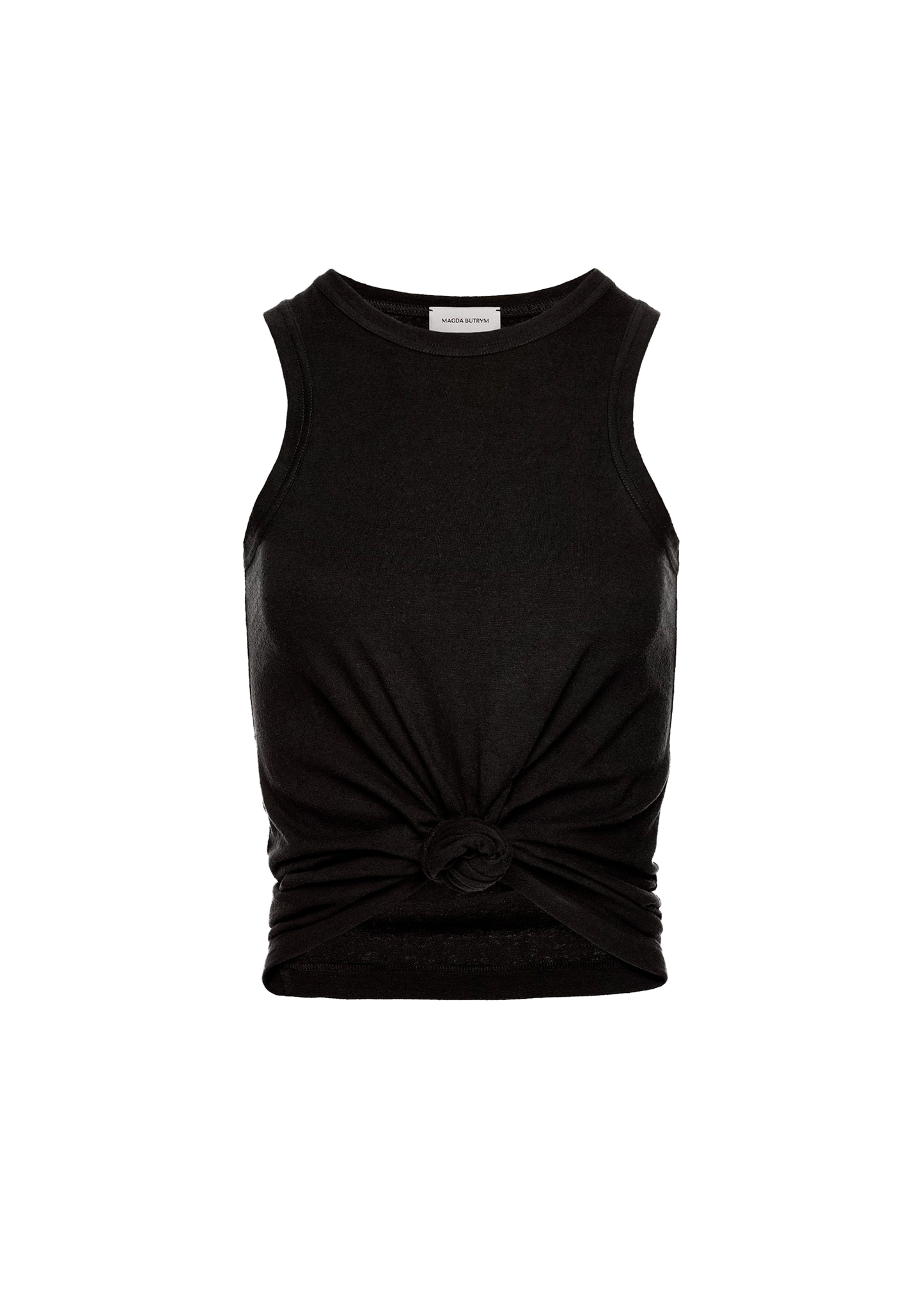 Knotted Ribbed Tank Top