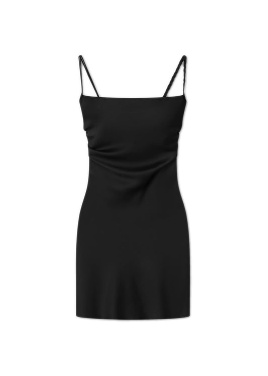 MERVA Slip Satin Mini Dress
