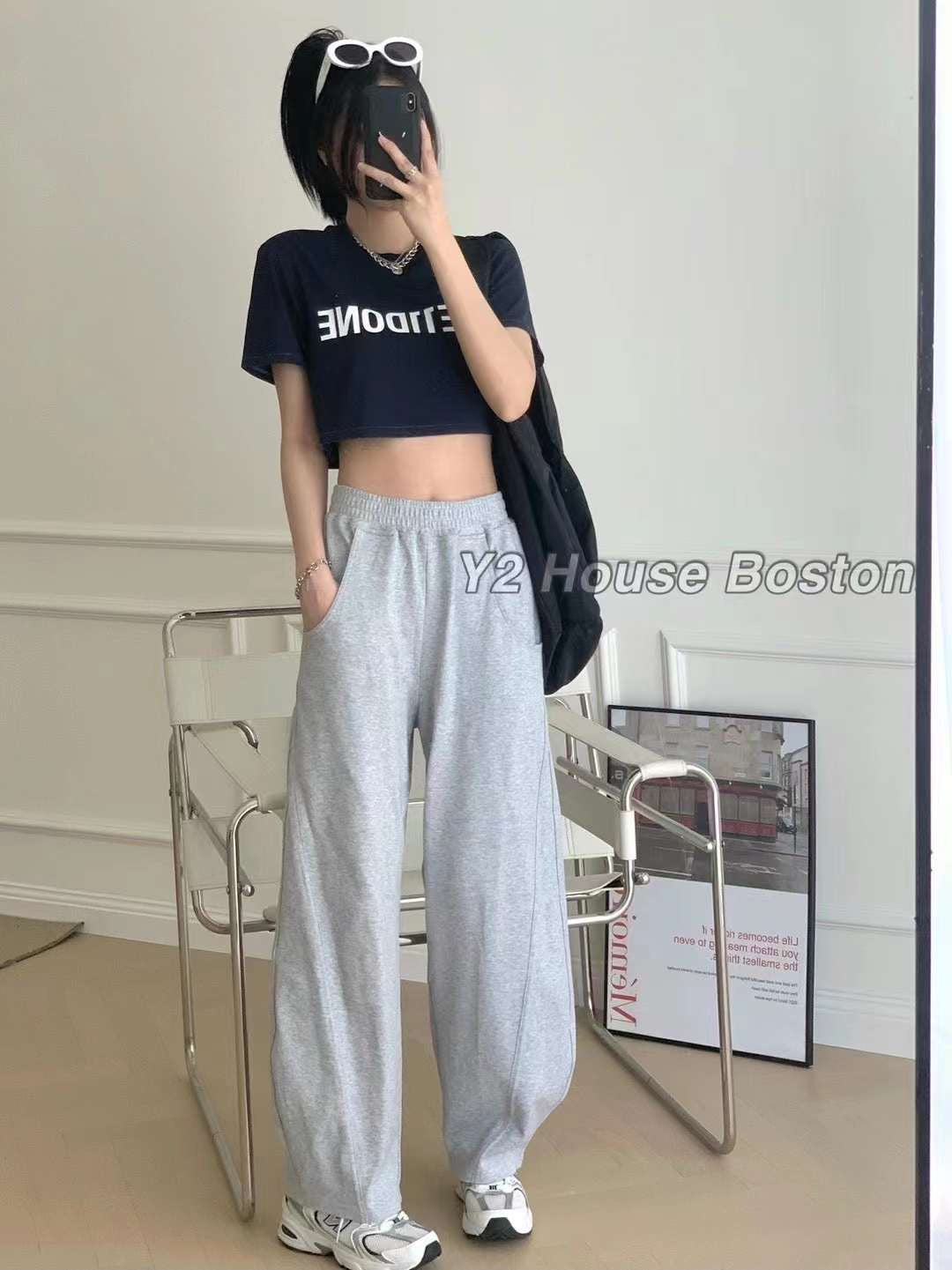 Logo Womens Crop Tee