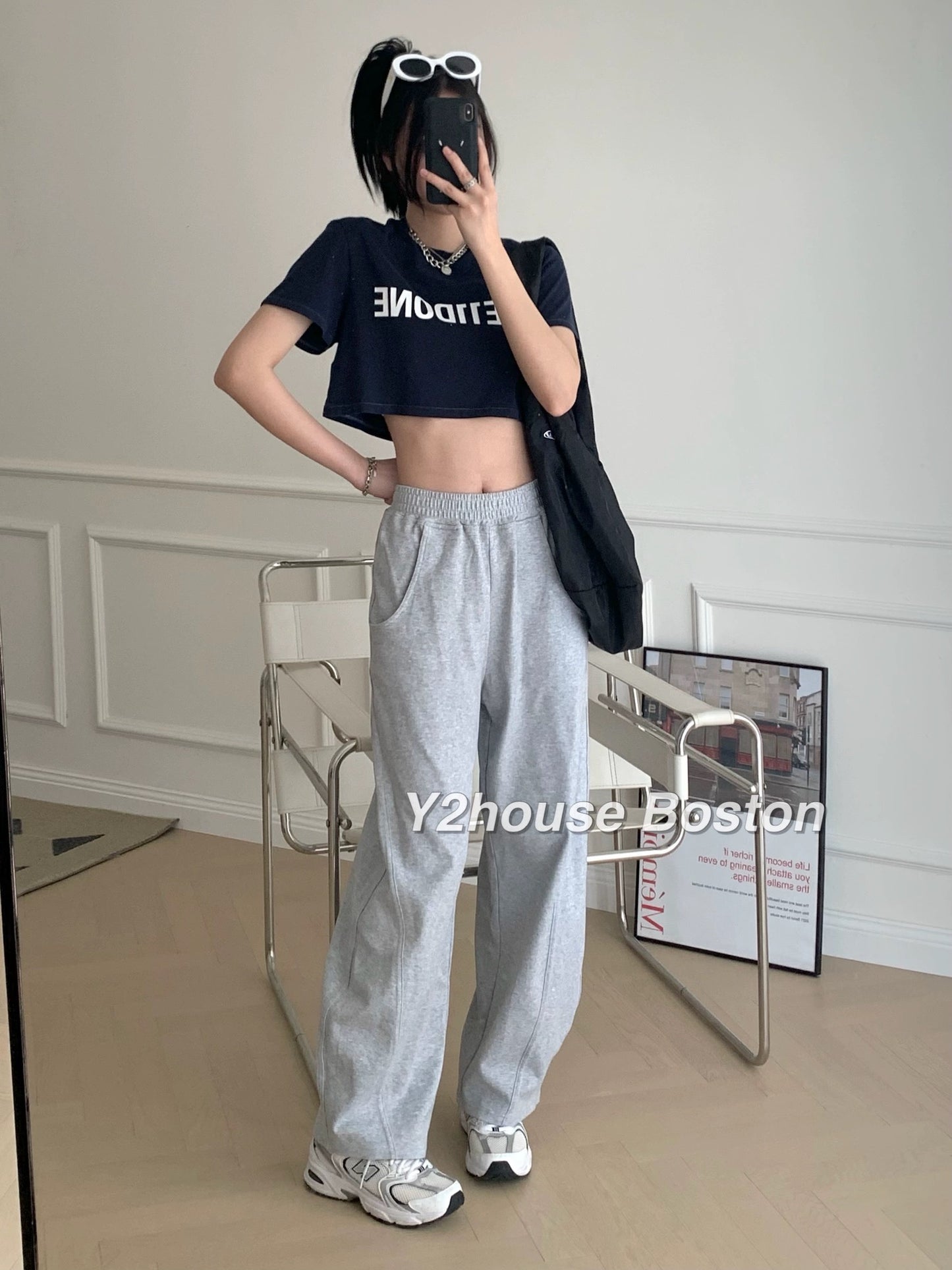 Logo Womens Crop Tee