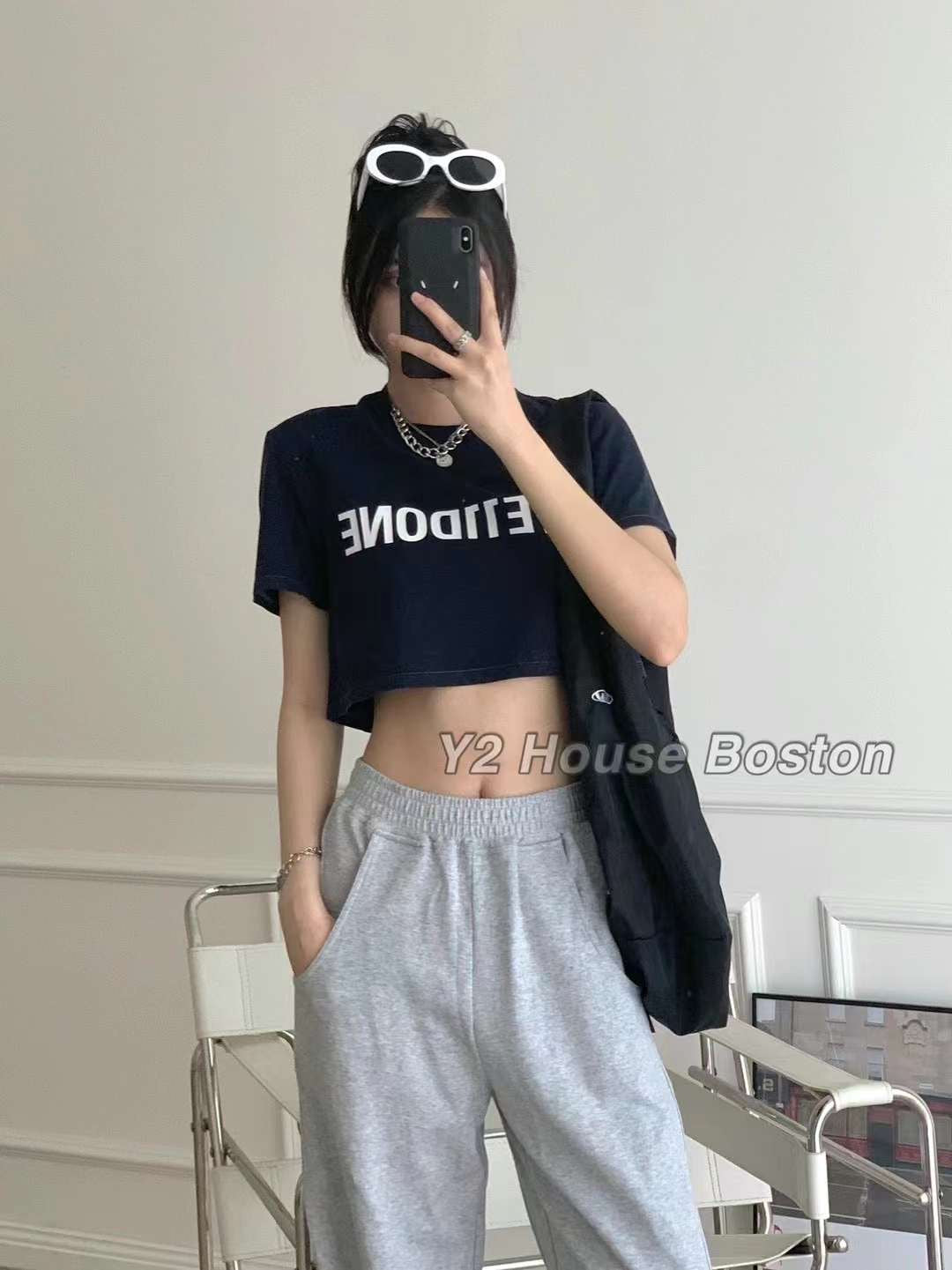 Logo Womens Crop Tee