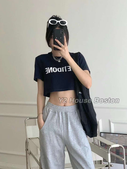 Logo Womens Crop Tee
