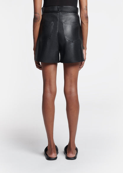 SCEPA Belted Okobor™ Alt-Leather Shorts