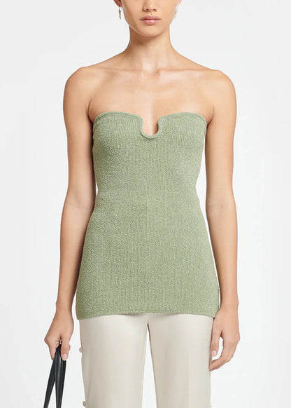 Zessa Terry-knit Bandeau Top