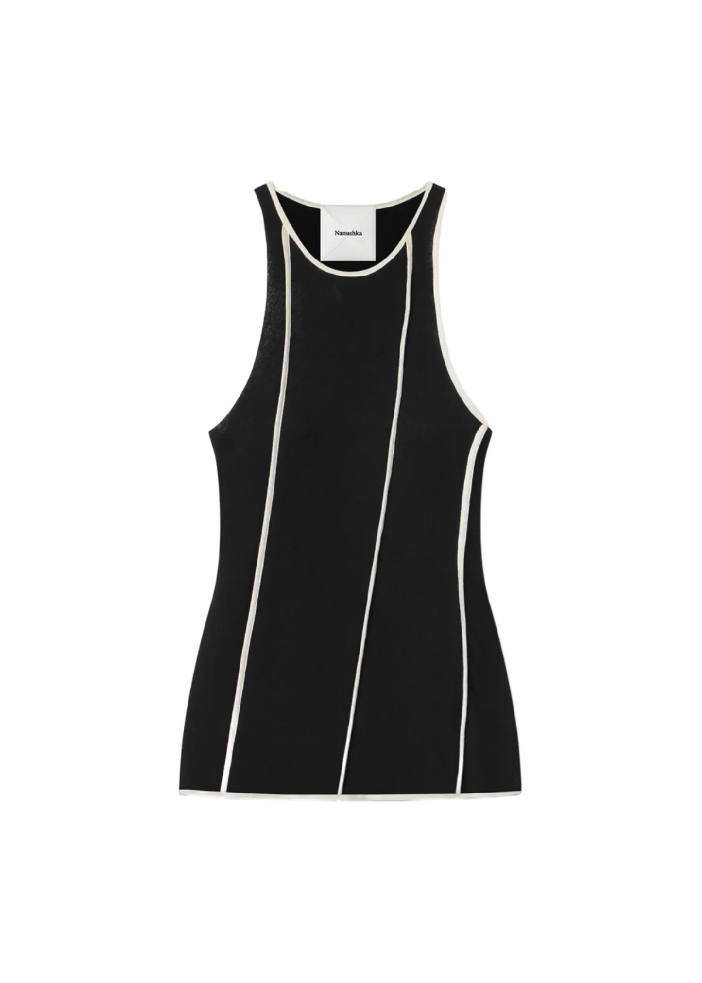 ENNA Patchwork Mesh-jersey Tank Top