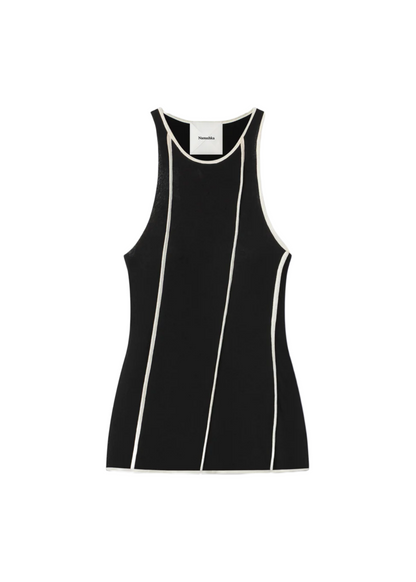 ENNA Patchwork Mesh-jersey Tank Top