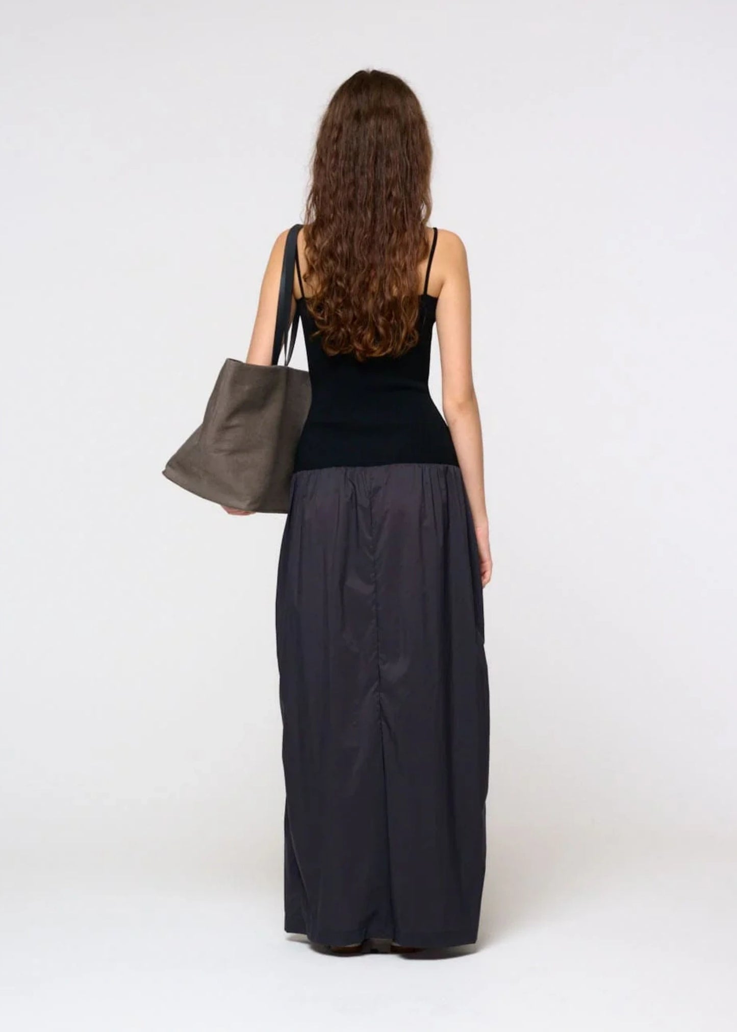 Nylon Knit Maxi Dress