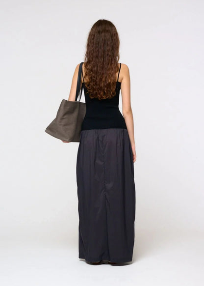 Nylon Knit Maxi Dress