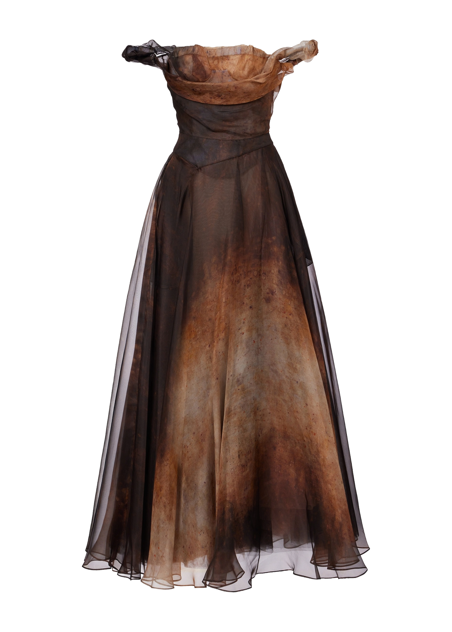 Chichi Silk Bustier Gown