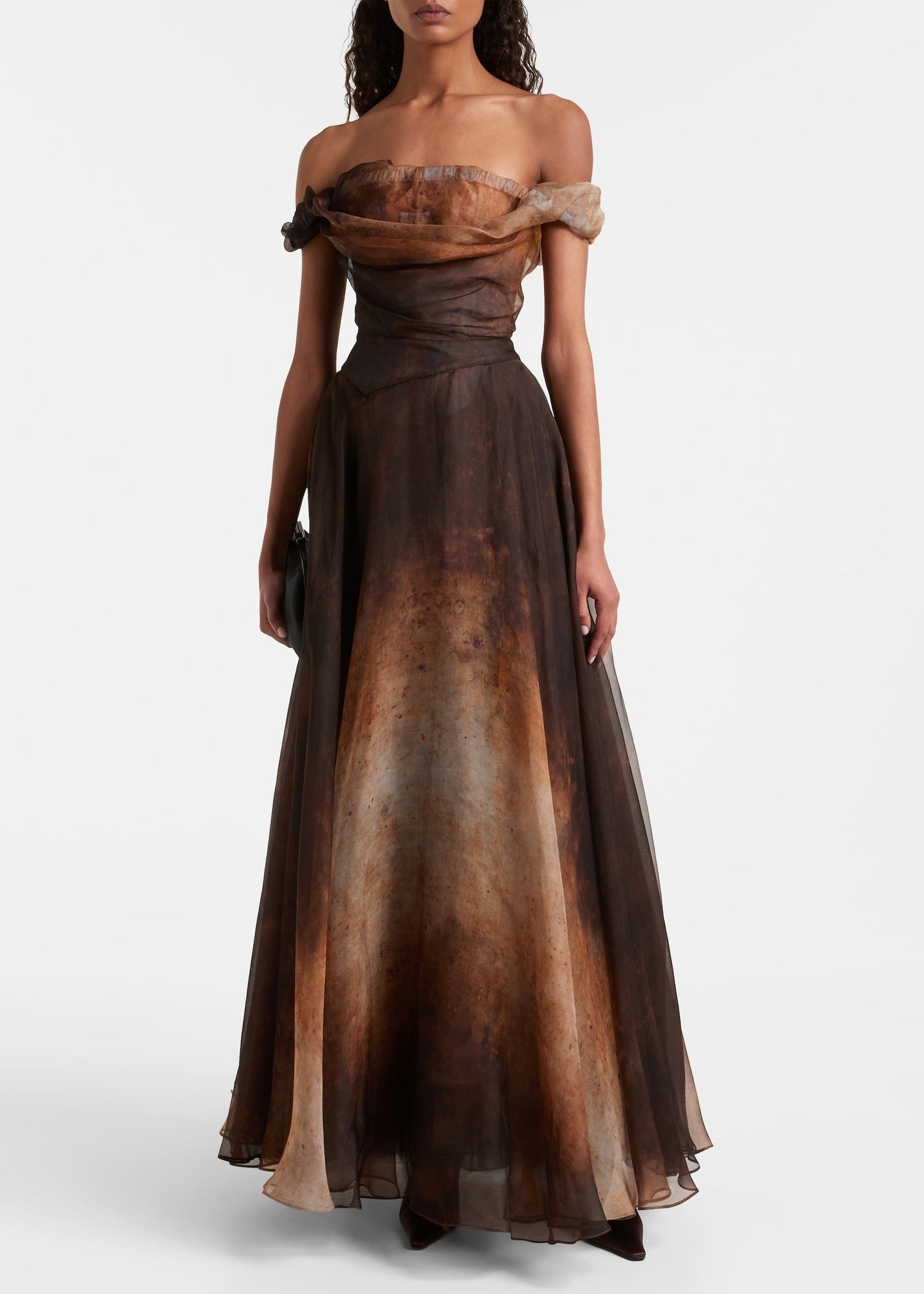 Chichi Silk Bustier Gown