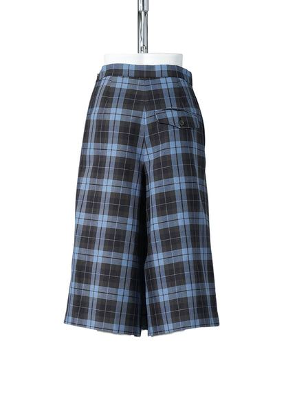 Check Front Pleated Skorts