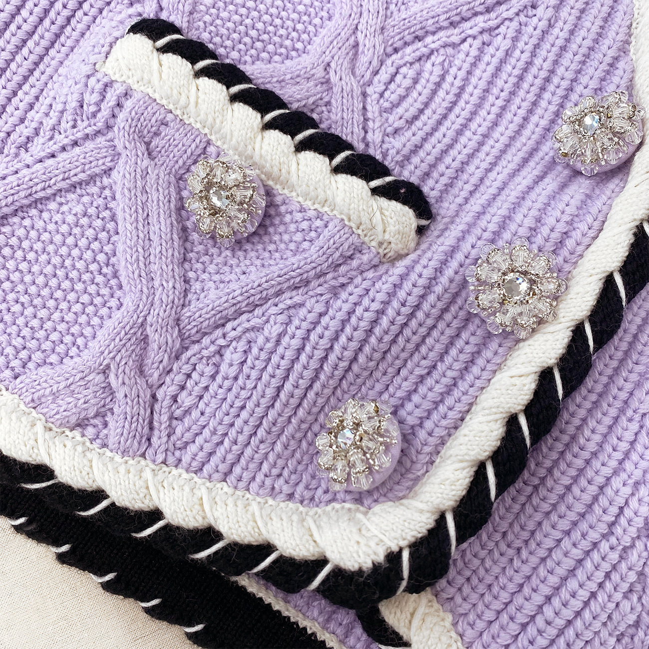 Cropped Knit Cardigan