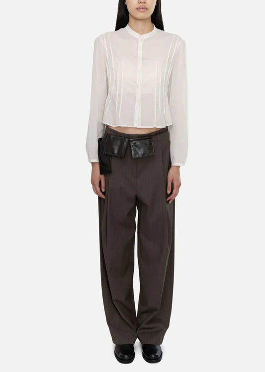Pintuck Slim Shirt