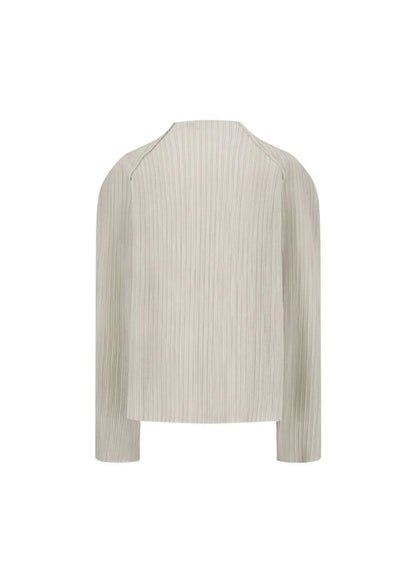 Pleats Zip Up Jumper