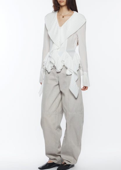 Balloon Fit Denim Pants