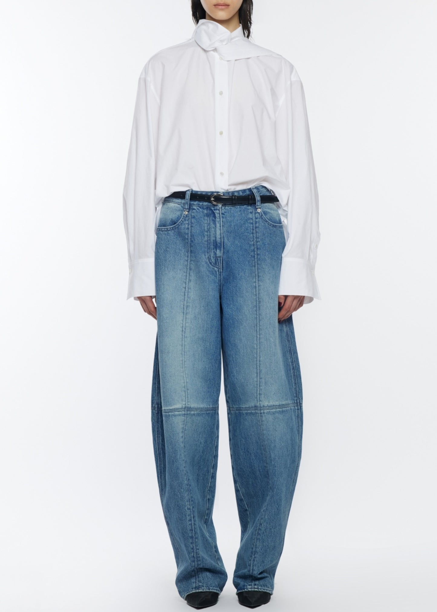 Balloon Fit Denim Pants