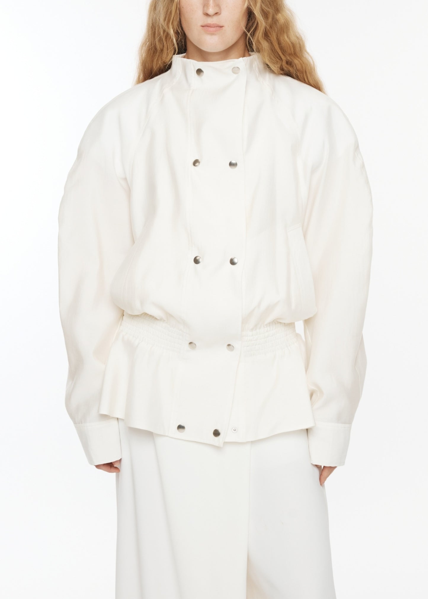 Double-breasted Peplum Jacket