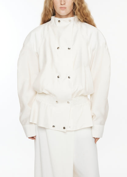 Double-breasted Peplum Jacket