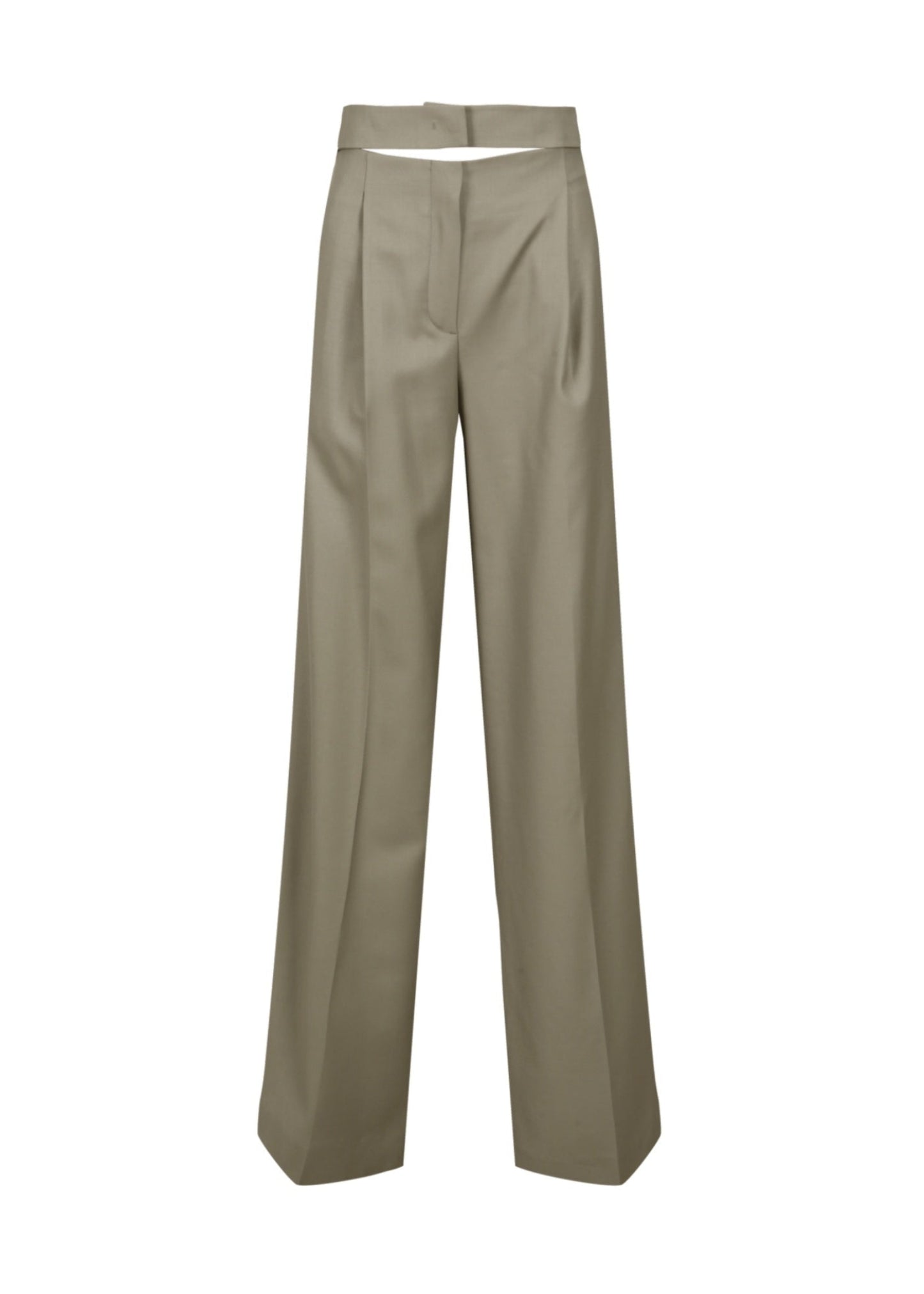Cut-off Wide Fit Pants
