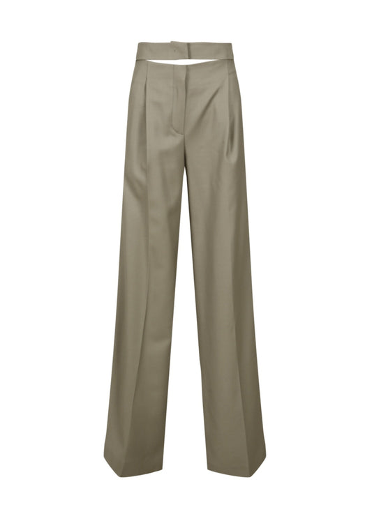 Cut-off Wide Fit Pants