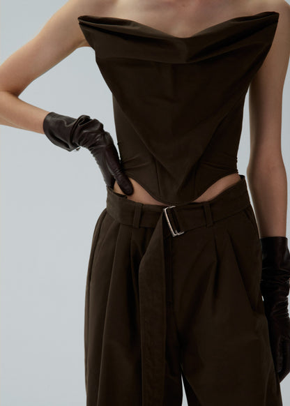 Draped Strapless Corset