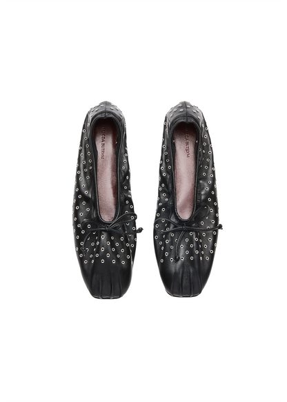 Gathered Ballet Flats