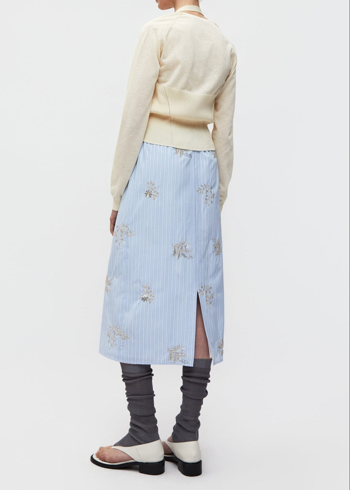 Halter Layered Knit Top