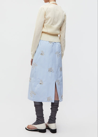 Halter Layered Knit Top