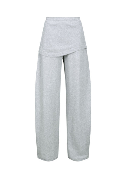 Asymmetrical Skirt Sweatpants