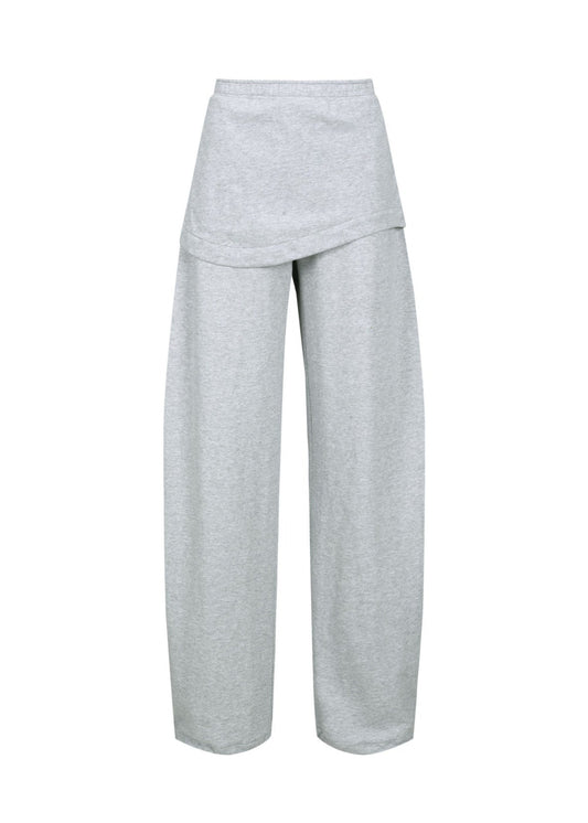 Asymmetrical Skirt Sweatpants