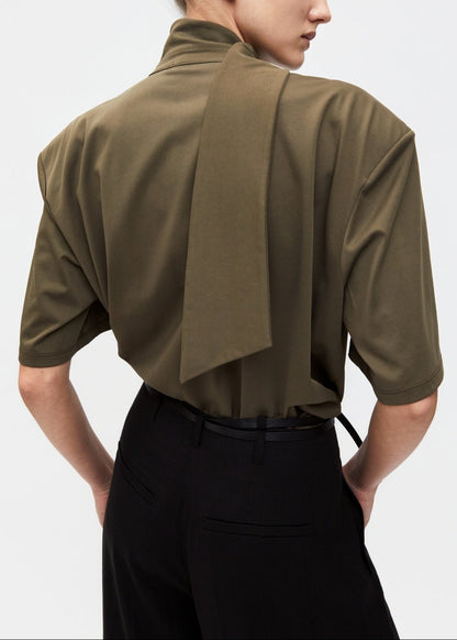 Tie-Neck T-shirt