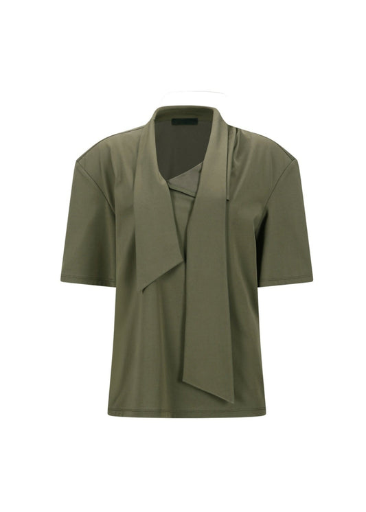Tie-Neck T-shirt