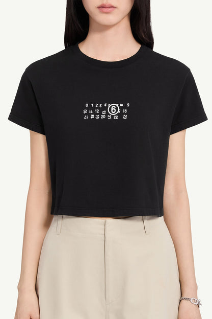 Flipped-print Overdyed T-shirt