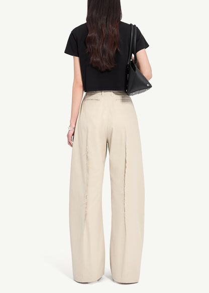 Twill Wide-leg Pants