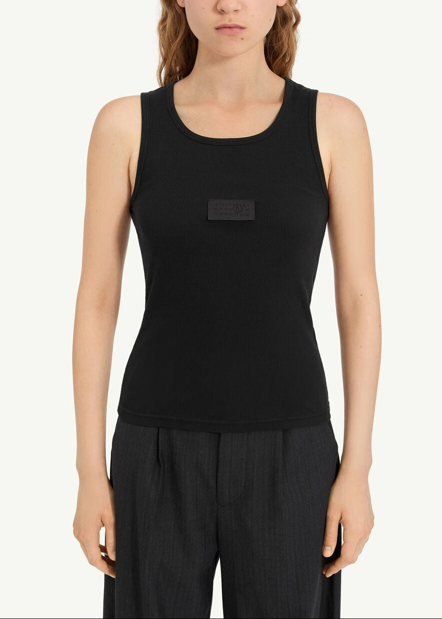 Ribbed Jersey Tank Top