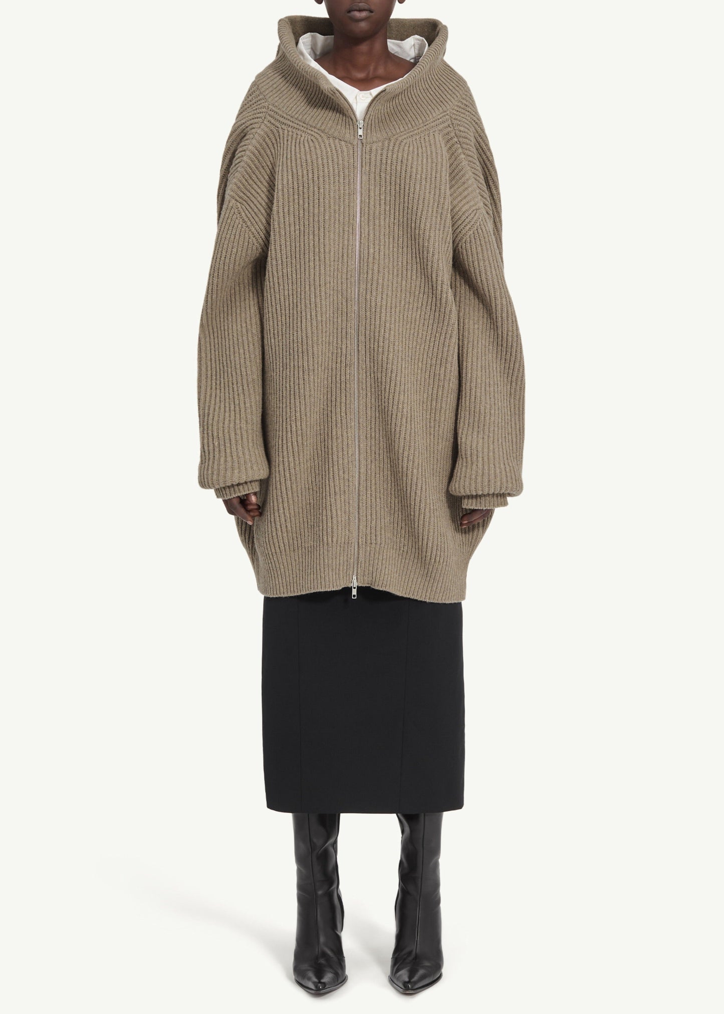 Ribbed Knit Cardigan