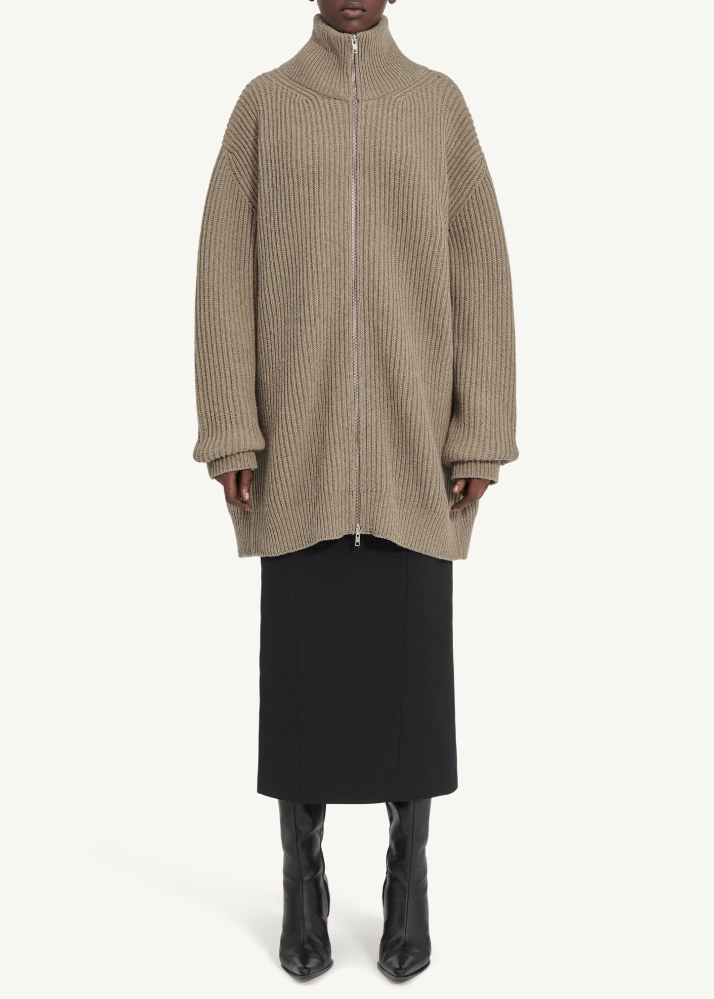 Ribbed Knit Cardigan