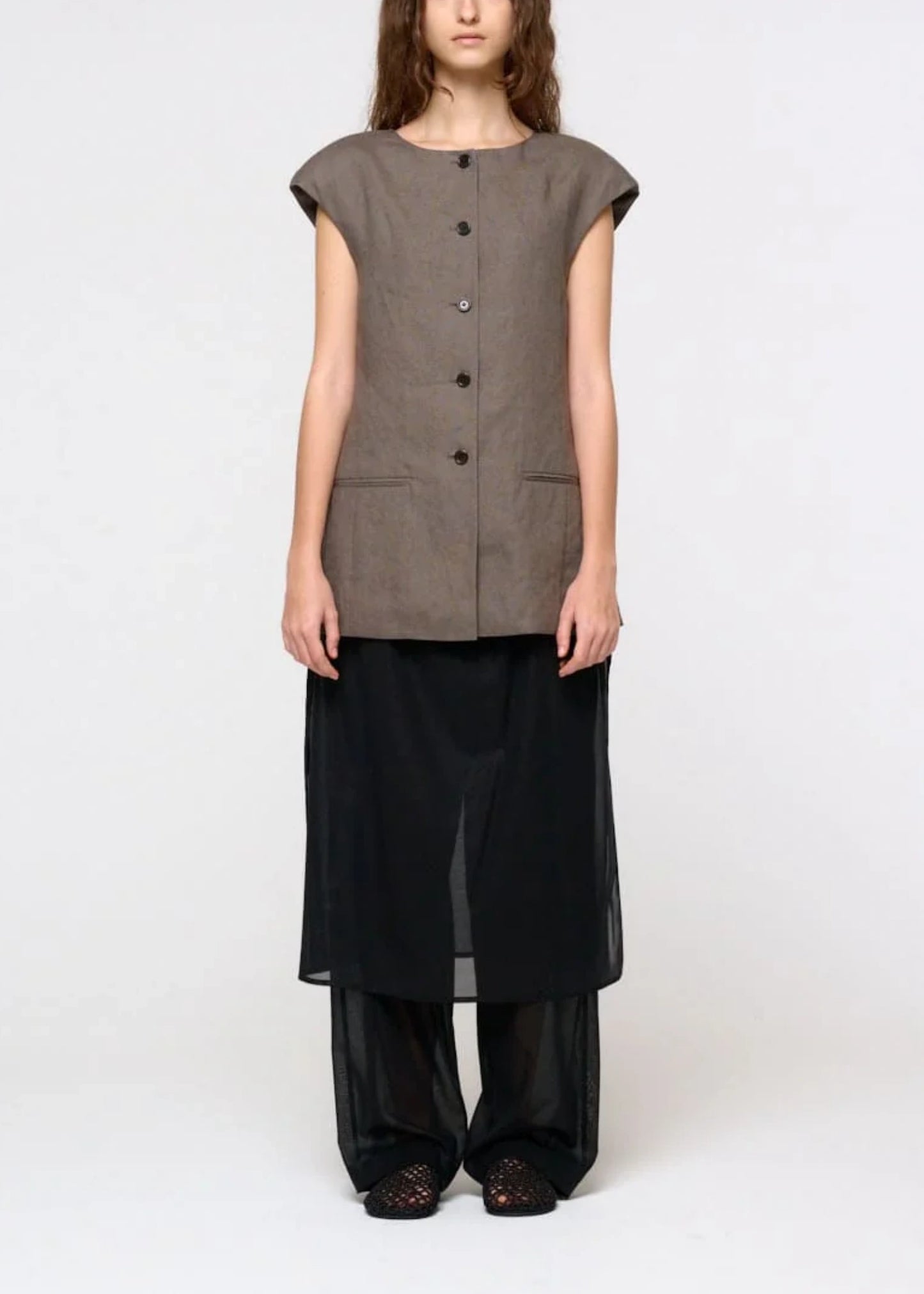 Sheer Layered Pants
