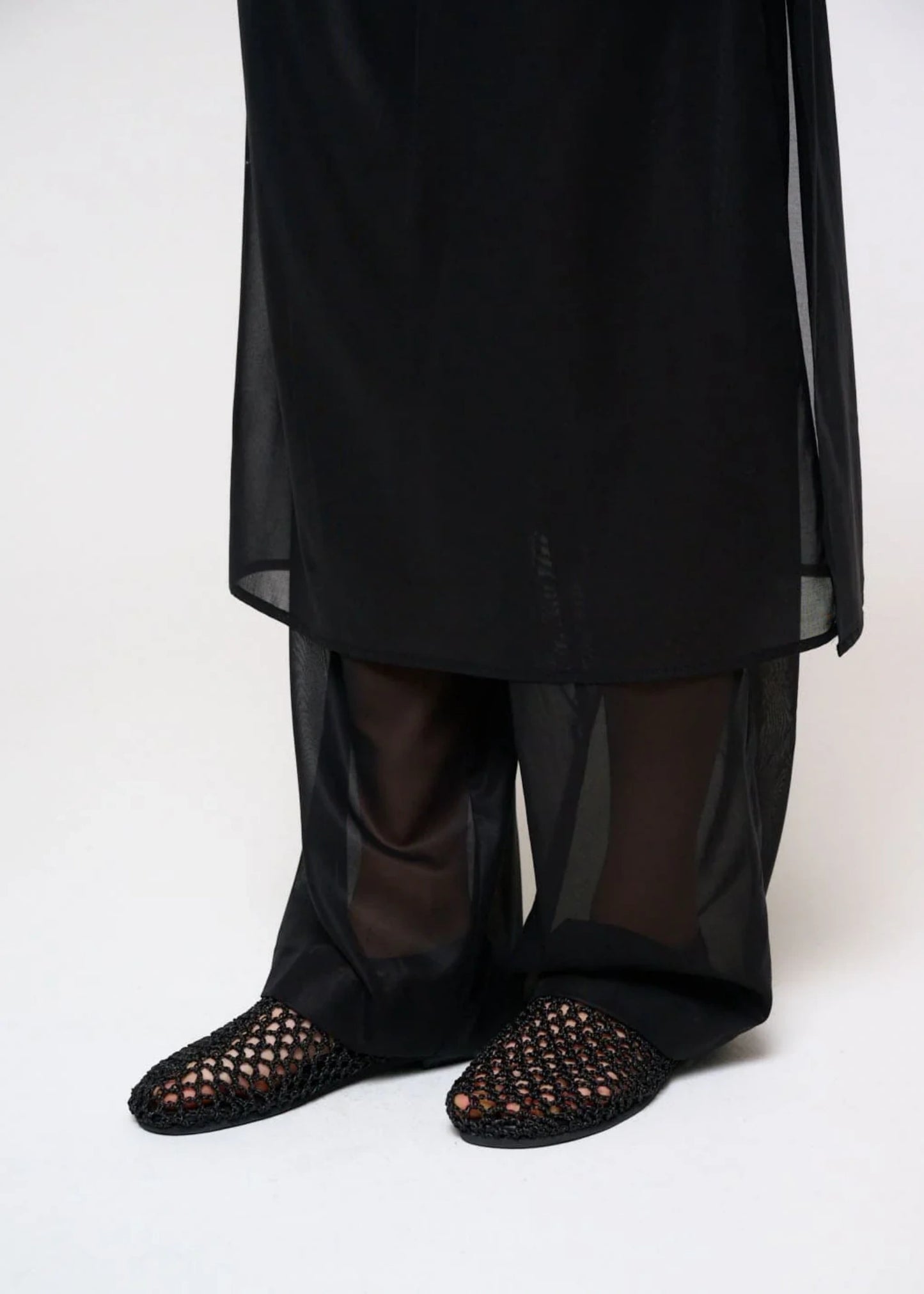 Sheer Layered Pants
