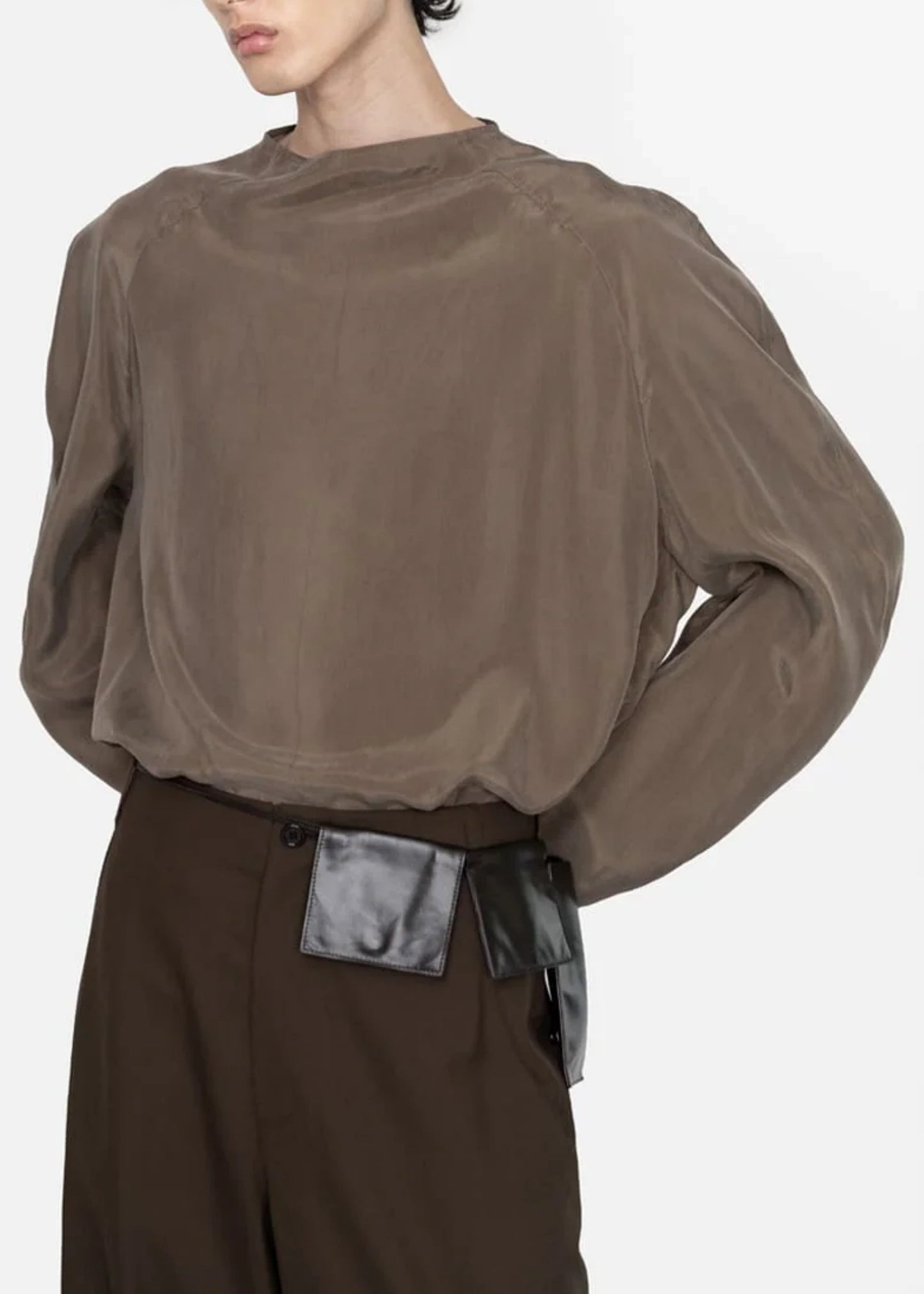 Slim Leather Belt Bag