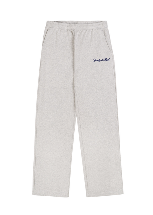 Logo Embroidered Wide Sweatpants