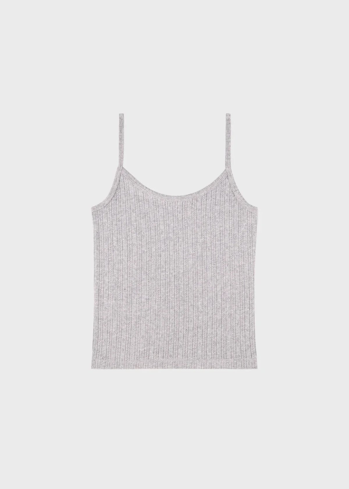 Signature Logo Pointelle Tank