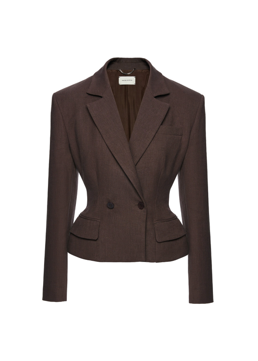 Fitted Double Breasted Blazer