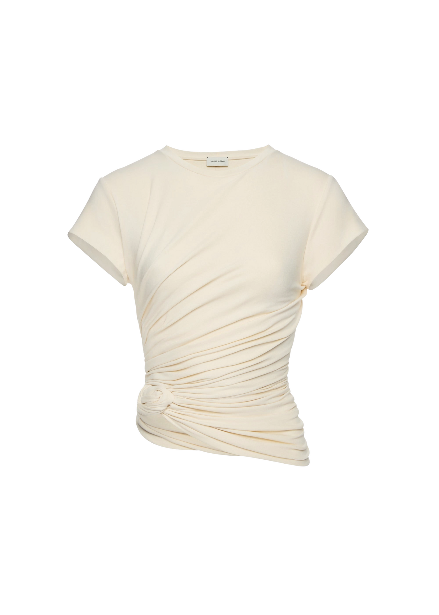 Side Knot Drape T-Shirt