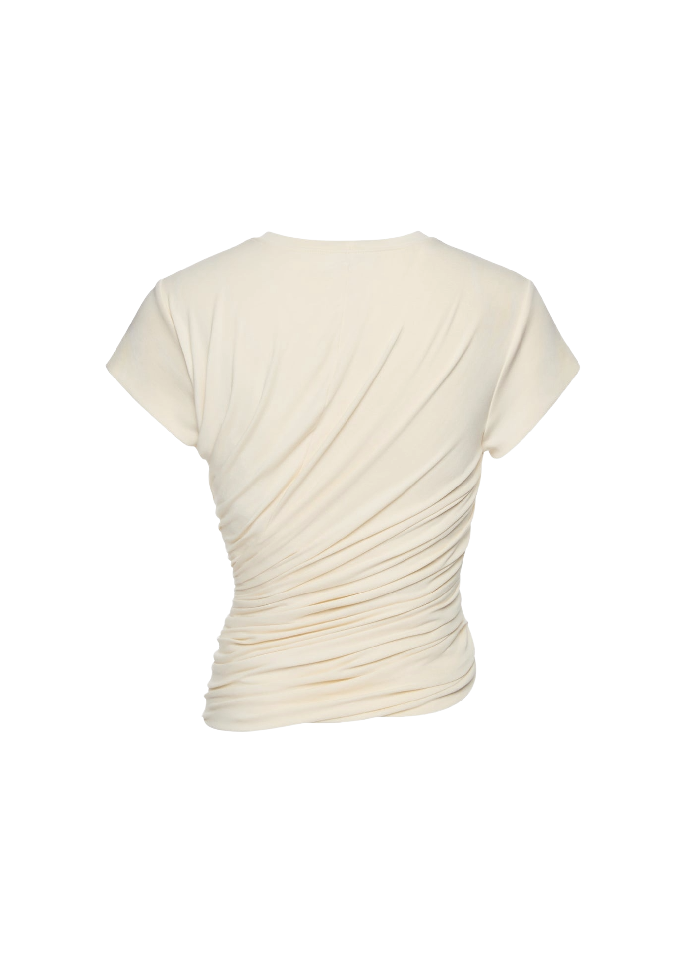 Side Knot Drape T-Shirt