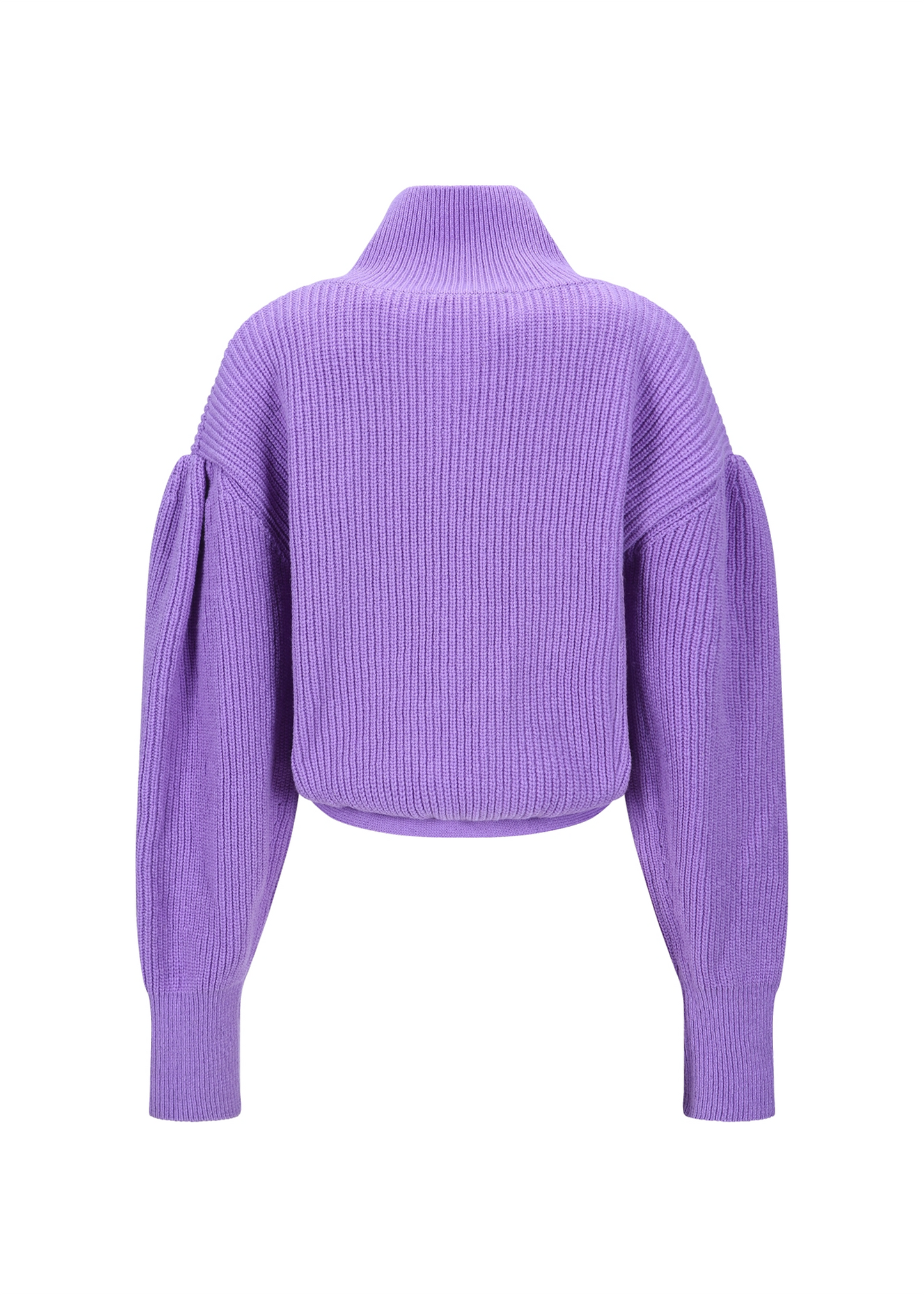 Highneck Hemline Cardigan