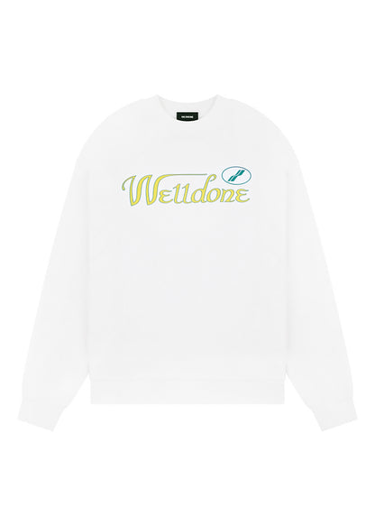 Colorful Cursive Logo Fleece Sweatshirt