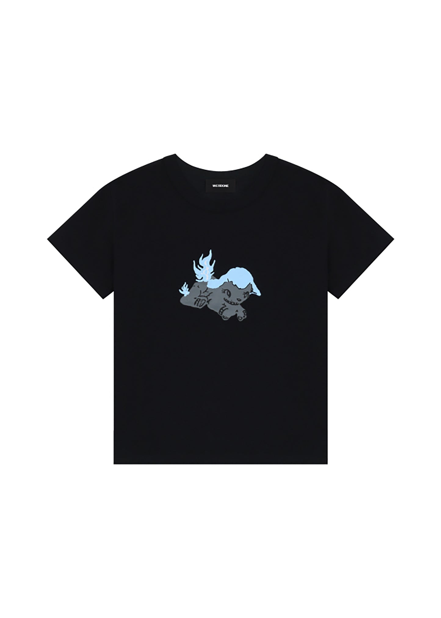 Pony Print Cotton Fitted T-shirt
